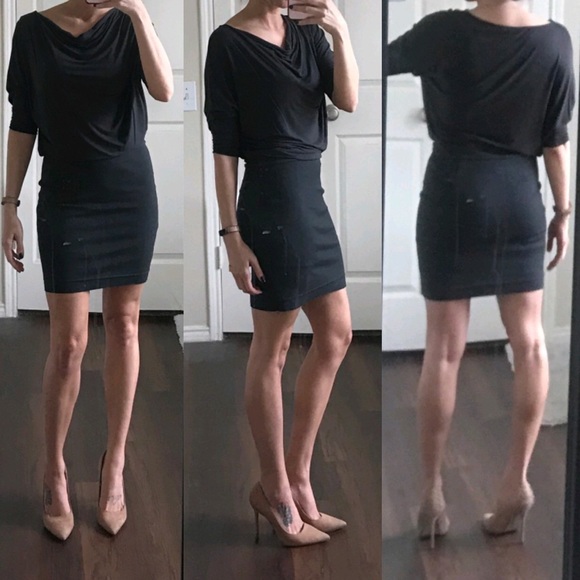 Vince Dresses & Skirts - Vince gray stretchy batwing dress